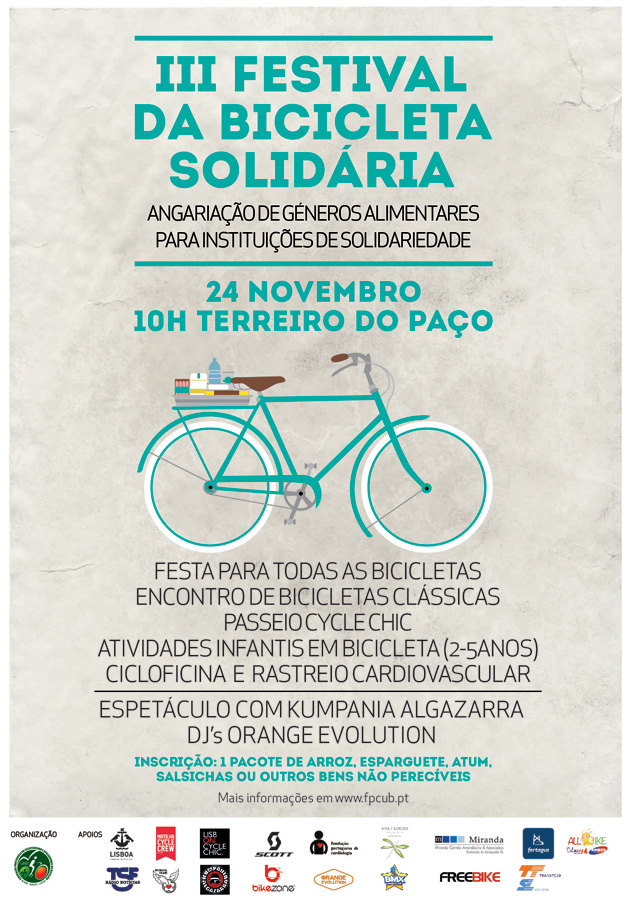 Cartaz III Festival da Bicicleta Solidária
